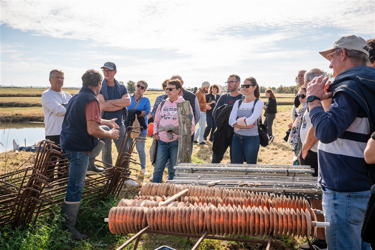 Ostréiculteurs à la cabane des Fêtes de l'Ostra, Marennes